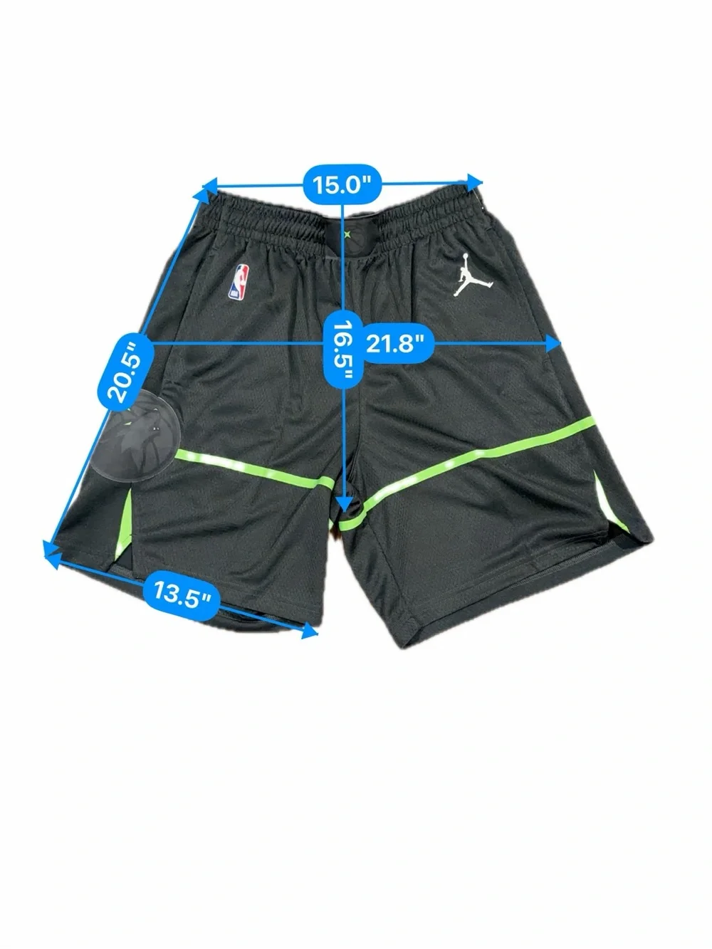 Minnesota Timberwolves Authentic On Court Game Shorts - Gray - size S/L
